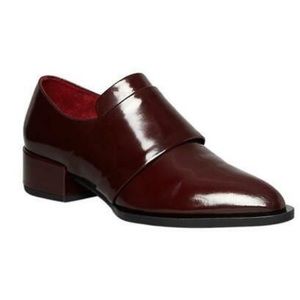Vince Yaeger Leather Point-Toe Loafer, Oxblood NWT